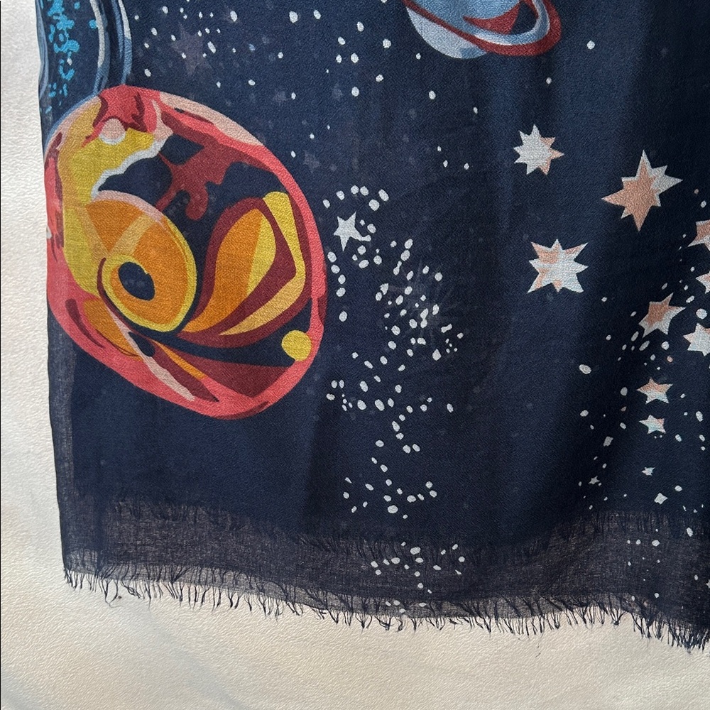 Galaxy Print Fashion Scarf - Picture 2 of 5